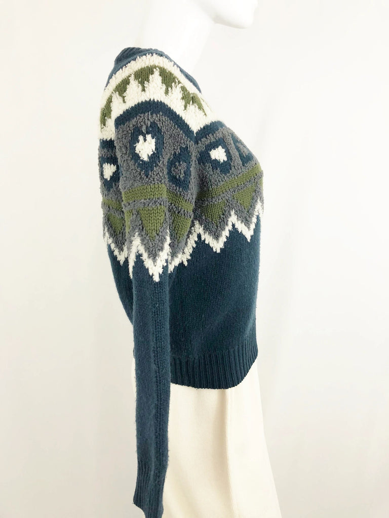 Burberry Fair Isle Sweater Size S KMK Luxury Consignment