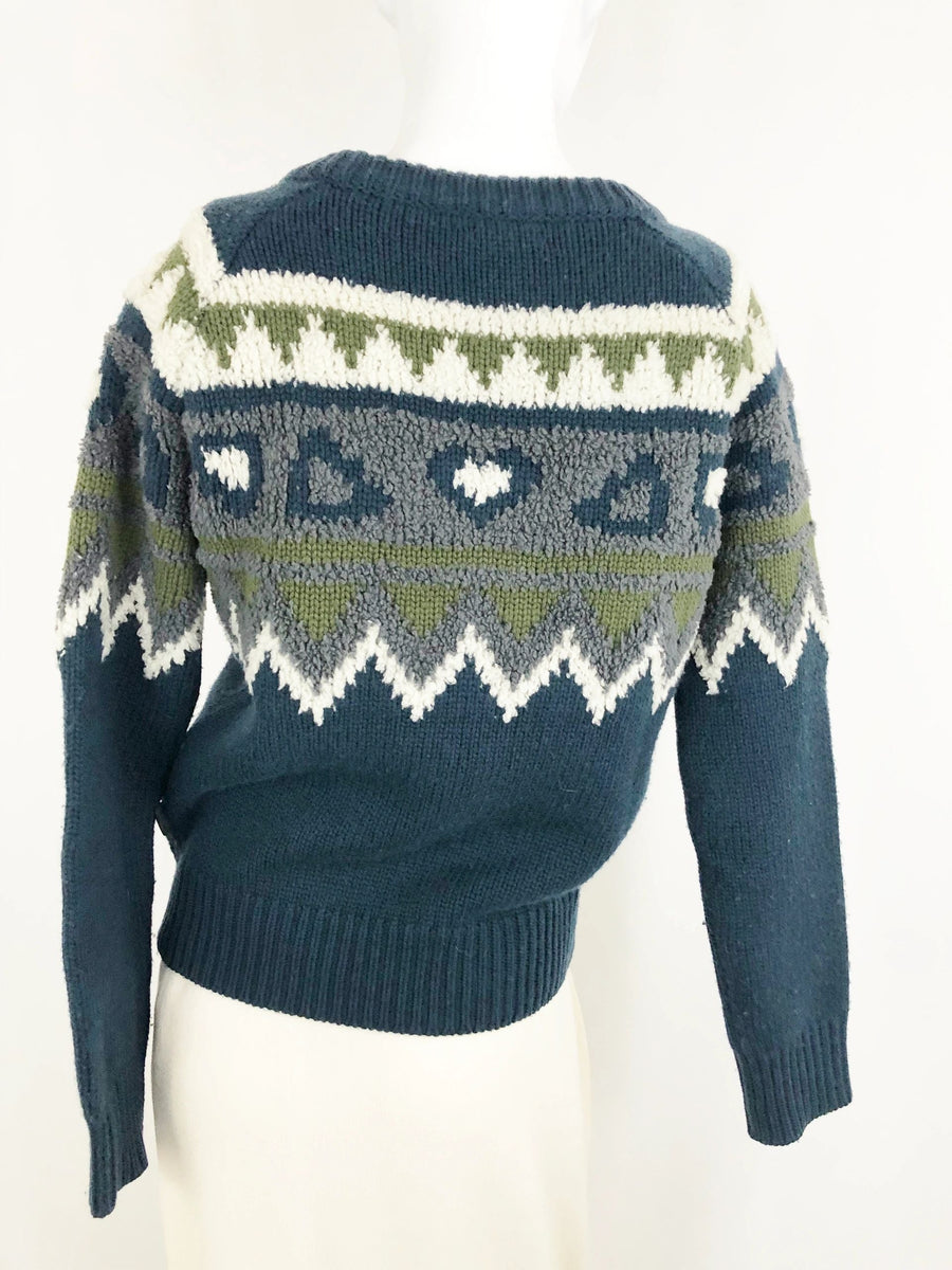 Burberry Fair Isle Sweater Size S KMK Luxury Consignment