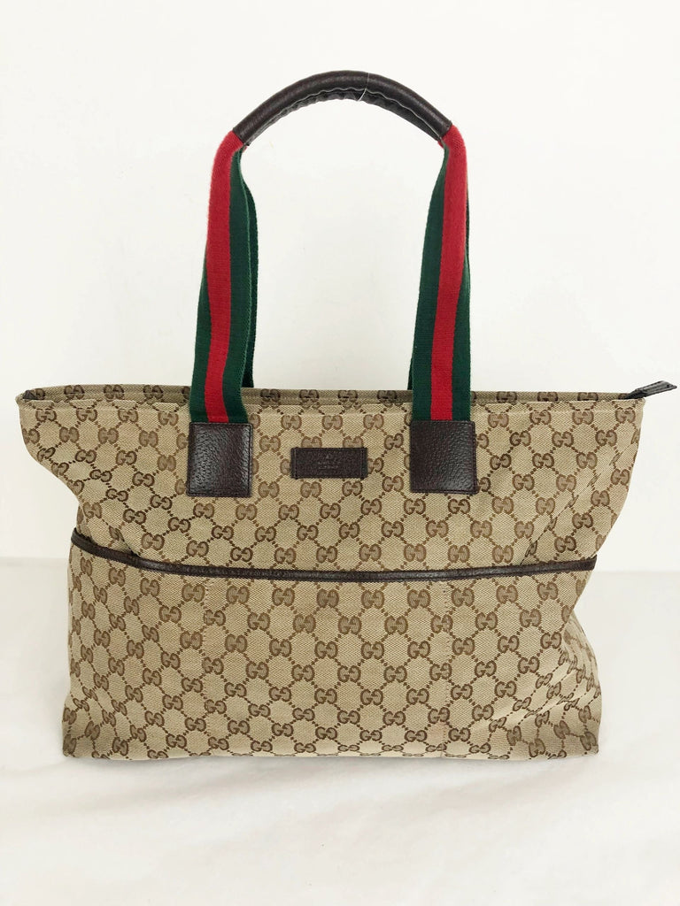 Gucci Monogram Canvas Hobo Bag
