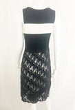 Chanel Knit Overlay Dress Size S-M
