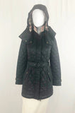 Burberry Brit Quilted Belted Coat Size Xs