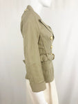 Balmain Cotton Blend Belted Jacket Size 38 Fr (S/6 Us)