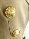 Balmain Cotton Blend Belted Jacket Size 38 Fr (S/6 Us)