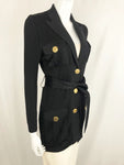 Balmain Belted Knit Jacket Size S
