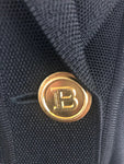 Balmain Belted Knit Jacket Size S