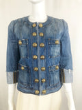 Denim Jacket Size 40 Fr (M/8 Us)