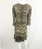 Dolce & Gabbana Animal Print Silk Dress Size 6