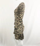 Dolce & Gabbana Animal Print Silk Dress Size 6