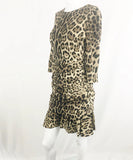 Dolce & Gabbana Animal Print Silk Dress Size 6