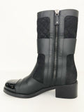 Chanel Quilted Boots Size 41 It (11 Us)