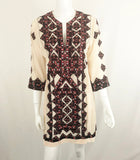 Figue Silk Embroidered Dress Size Xs