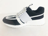 Viv' Go Rhinestone Buckle Sneaker Size 8.5