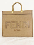 Fendi Sunshine Medium Wool Tote