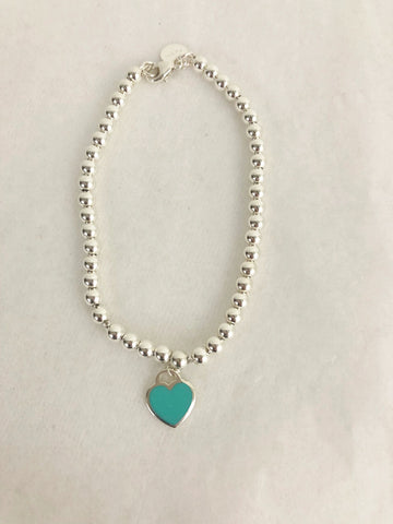 Tiffany & Co. Heart Bead Bracelet