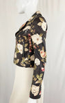 Alice + Olivia Floral Leather Jacket Size XS