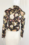 Alice + Olivia Floral Leather Jacket Size XS