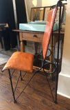 Ilana Goor Leather & Iron Chair (2 Available Sold Separately)