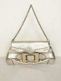 Gucci Gold Queen Bow Chain Clutch Bag