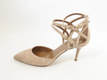 NEW Suede Strappy Pump Size 37.5 It (7.5 Us)