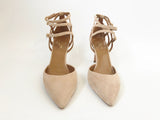 NEW Suede Strappy Pump Size 37.5 It (7.5 Us)