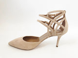 NEW Suede Strappy Pump Size 37.5 It (7.5 Us)