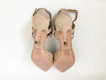 NEW Suede Strappy Pump Size 37.5 It (7.5 Us)