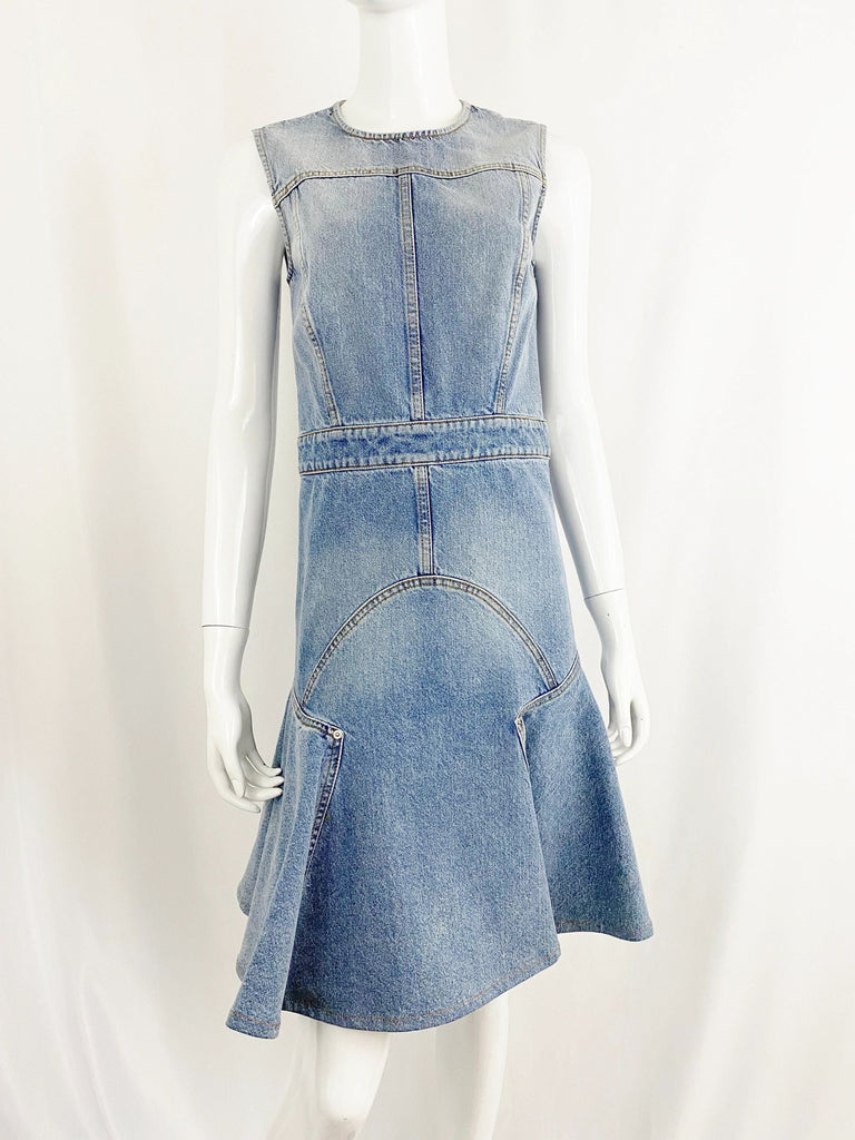 Alexander McQueen Denim Dress Size S – KMK Luxury Consignment Alexander McQueen Denim Dress Size S – KMK Luxury Consignment