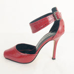 Manolo Blahnik Patent Peep-Toe Pumps Size6.5
