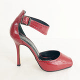 Manolo Blahnik Patent Peep-Toe Pumps Size6.5