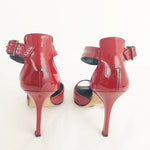 Manolo Blahnik Patent Peep-Toe Pumps Size6.5
