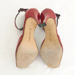 Manolo Blahnik Patent Peep-Toe Pumps Size6.5