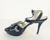 Formentini Blue Platform Sandals Size 39 It (9 Us)