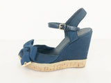 Tory Burch Blue Wedge Sandal Size 7