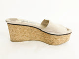 Suede Wedge Mules Size 7.5