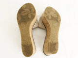 Suede Wedge Mules Size 7.5