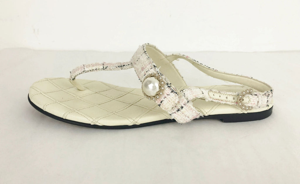 Chanel T-Strap Sandals Size 10.5 – KMK Luxury Consignment