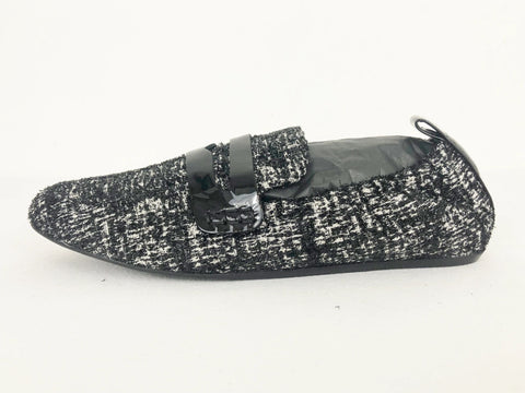 NEW Tweed Loafer Size 37 It ( 7 Us)