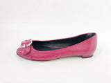 NEW Gucci Patent Peep Toe Flats Size 8