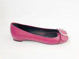 NEW Gucci Patent Peep Toe Flats Size 8