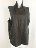 Lafayette 148 Leather Vest Size Xl