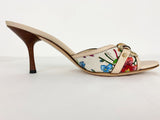 Gucci Floral Bamboo Mules Size 38.5 It (8.5 Us)