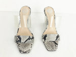 NEW Snakeskin And PVC Mule Size 7.5