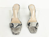 NEW Snakeskin And PVC Mule Size 7.5