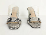 NEW Snakeskin And PVC Mule Size 7.5