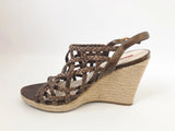 Prada Lattice Wedge Sandal Size38.5 It (8.5 Us)