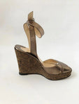 Christian Louboutin Wedge Sandal Size 37 It (7 Us)