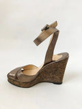 Christian Louboutin Wedge Sandal Size 37 It (7 Us)