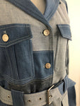 NEW Stella McCartney Denim Patchwork Jacket Size S