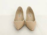 Manolo Blahnik Beige Patent Leather Pumps Size 39 It (9 Us)