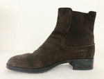 Tod's Suede Ankle Boots Size 38.5 It (8.5 Us)